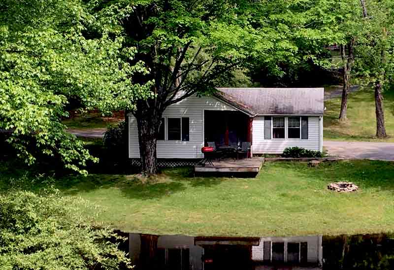 White cottage house for lodging partners