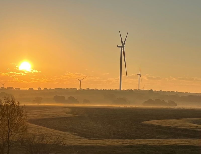 a windmill in a field